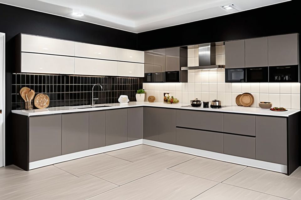 Cozinha modulada com porcelanato italiano