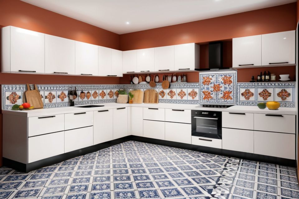 Cozinha modulada com porcelanato português