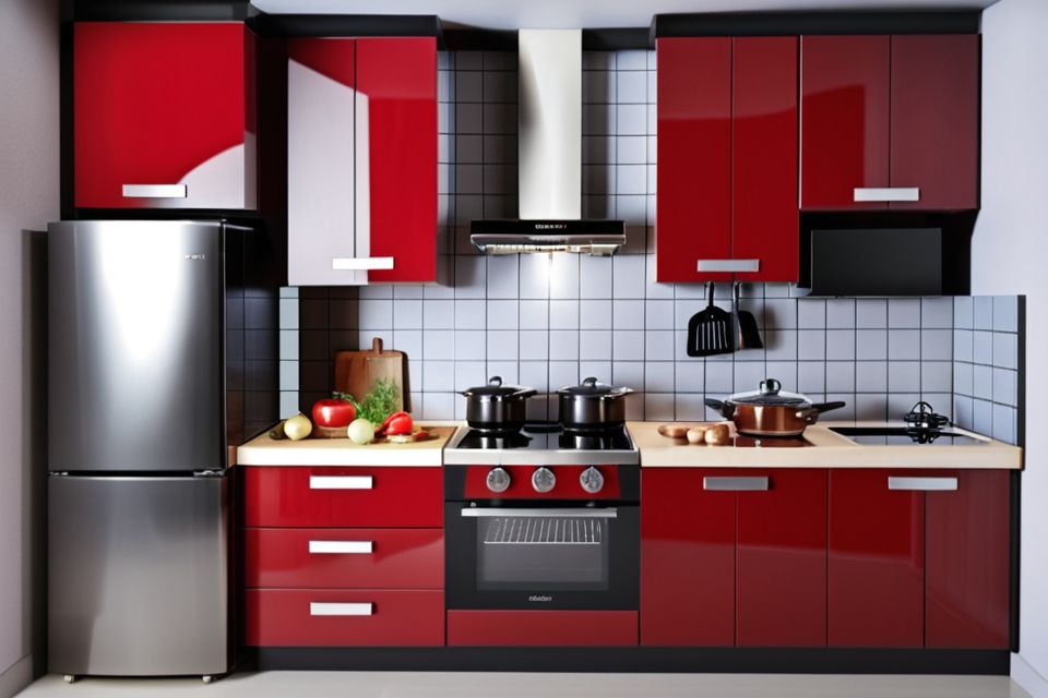 Cozinha modulada pequena com cooktop